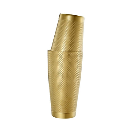 Diamond Lattice shaker/tin set, gold, Barfly, 830/530ml - hospitality