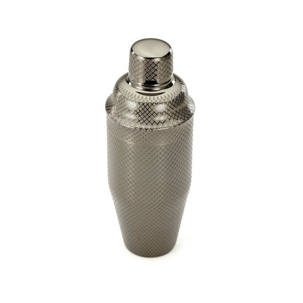 Diamond Lettice Japanese style 3-piece cocktail shaker, black, 700ml - hospitality