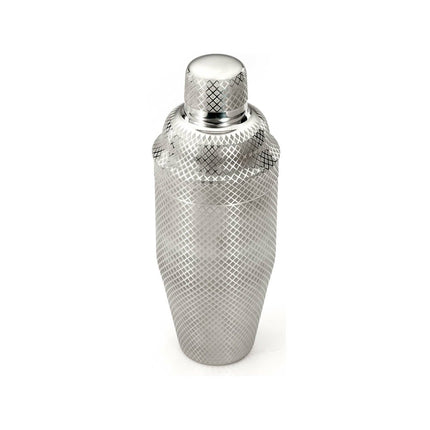 Diamond Lettice Japanese style 3-piece cocktail shaker, stainless steel, 700ml - hospitality