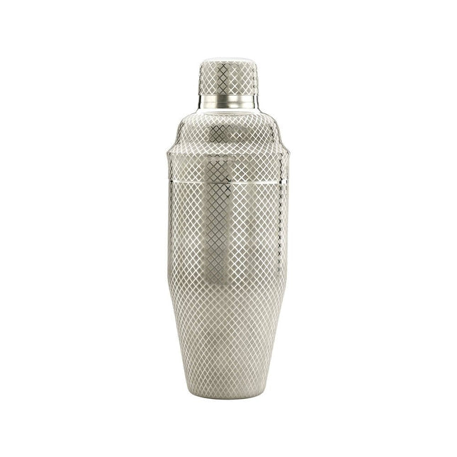Diamond Lettice Japanese style 3-piece cocktail shaker, stainless steel, 700ml - hospitality