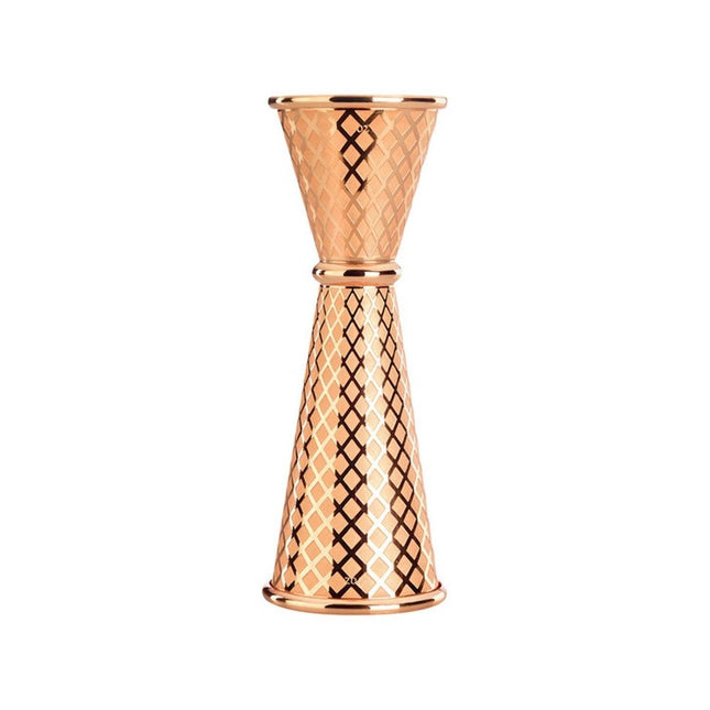 Diamond Lettice Japanese style jigger, copper, 30/60ml - hospitality