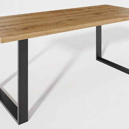 Classic Square solid oak dining table for hotels, restaurants and offices – made to order, logo engraving available