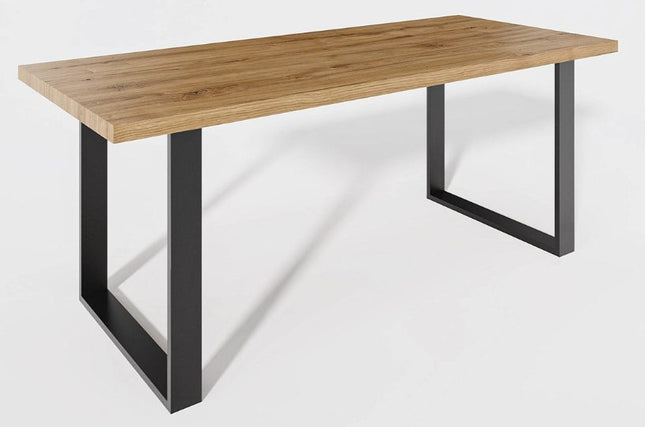Classic Square solid oak dining table for hotels, restaurants and offices – made to order, logo engraving available