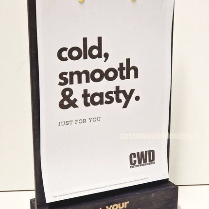 Double Sided Info Display - A4 Black x10 - hospitality