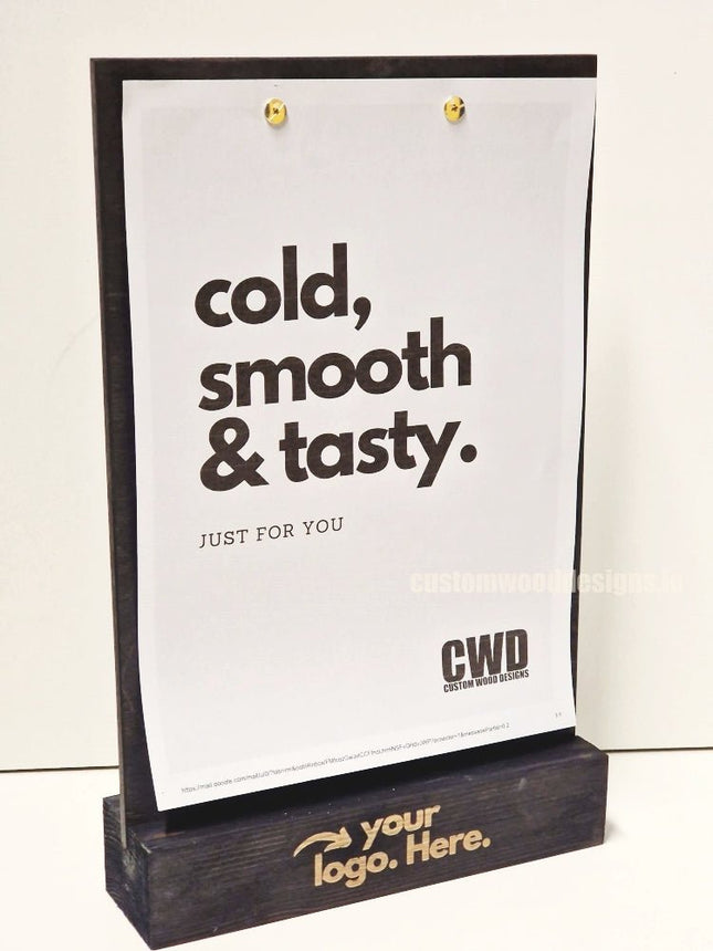 Double Sided Info Display - A4 Black x10 - hospitality