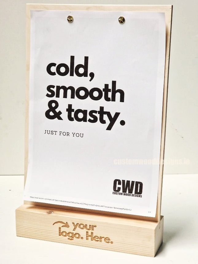 Double Sided Info Display - A5 Natural x10 - hospitality