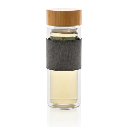 Double wall borosilicate glass bottle - hospitality