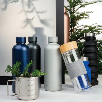 Double wall borosilicate glass bottle - hospitality