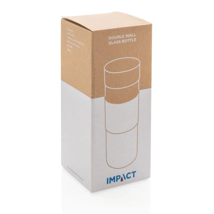 Double wall borosilicate glass bottle - hospitality