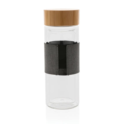 Double wall borosilicate glass bottle - hospitality