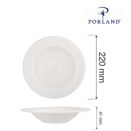Dove deep plate, 220mm - hospitality