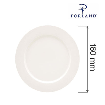 Dove flat rim plate, 160mm - hospitality