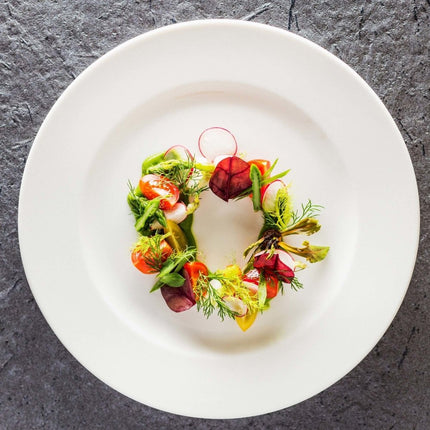 Dove flat rim plate, 160mm - hospitality