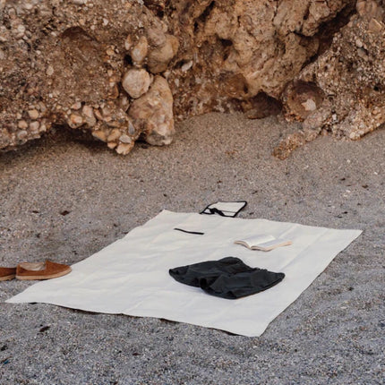 Ecoluxe Heritage Collection Recycled Canvas Picnic Blanket With Undyed Craftsmanship - hospitality