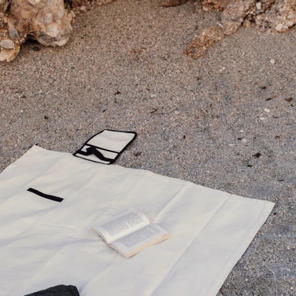 Ecoluxe Heritage Collection Recycled Canvas Picnic Blanket With Undyed Craftsmanship - hospitality