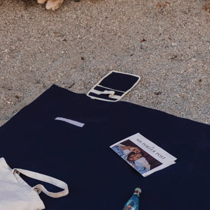 Ecoluxe Heritage Collection Recycled Canvas Picnic Blanket With Undyed Craftsmanship - hospitality