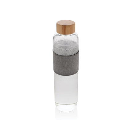 EcoSip Glass Bottle With Bamboo Lid 750ml - BPA Free Borosilicate Glass Reusable Pack Of 25 - hospitality