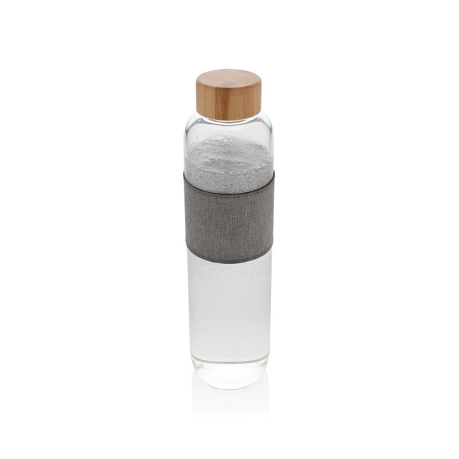 EcoSip Glass Bottle With Bamboo Lid 750ml - BPA Free Borosilicate Glass Reusable Pack Of 25 - hospitality