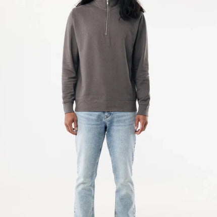 Elgon recycled cotton quarter zip sweater - hospitality