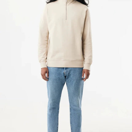 Elgon recycled cotton quarter zip sweater - hospitality