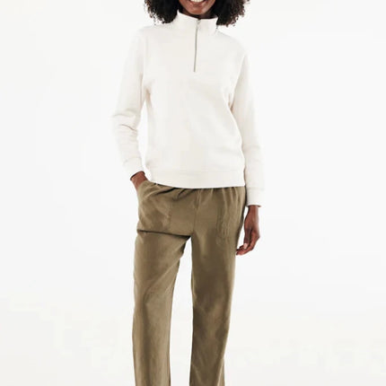 Elgon recycled cotton quarter zip sweater - hospitality