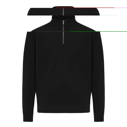 Elgon recycled cotton quarter zip sweater - hospitality