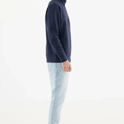Elgon recycled cotton quarter zip sweater - hospitality