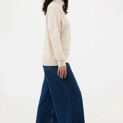 Elgon recycled cotton quarter zip sweater - hospitality