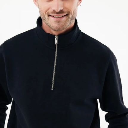 Elgon recycled cotton quarter zip sweater - hospitality