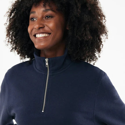 Elgon recycled cotton quarter zip sweater - hospitality