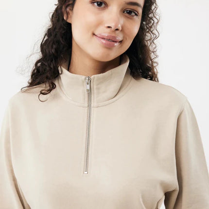 Elgon recycled cotton quarter zip sweater - hospitality