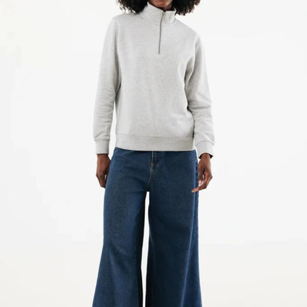 Elgon recycled cotton quarter zip sweater - hospitality