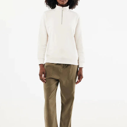 Elgon recycled cotton quarter zip sweater - hospitality