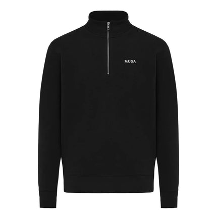 Elgon recycled cotton quarter zip sweater - hospitality
