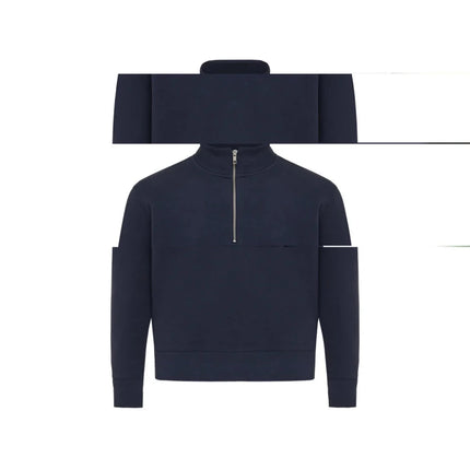 Elgon recycled cotton quarter zip sweater - hospitality