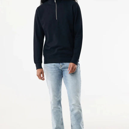 Elgon recycled cotton quarter zip sweater - hospitality