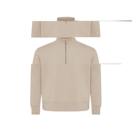 Elgon recycled cotton quarter zip sweater - hospitality