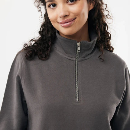Elgon recycled cotton quarter zip sweater - hospitality