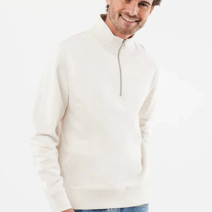 Elgon recycled cotton quarter zip sweater - hospitality