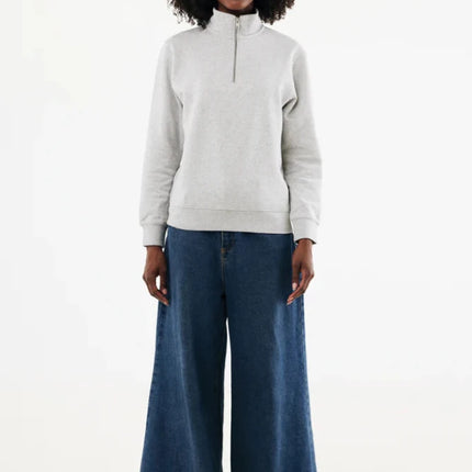 Elgon recycled cotton quarter zip sweater - hospitality