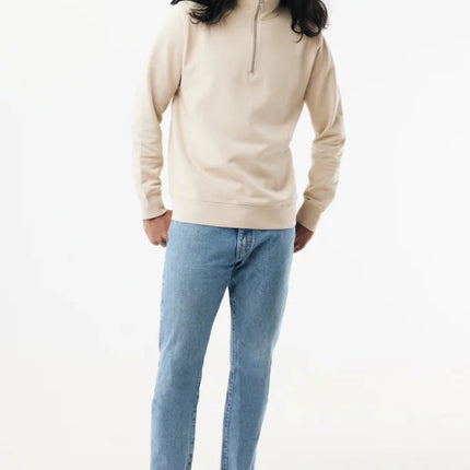 Elgon recycled cotton quarter zip sweater - hospitality
