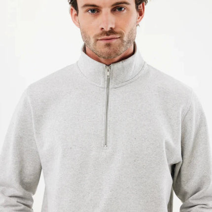 Elgon recycled cotton quarter zip sweater - hospitality