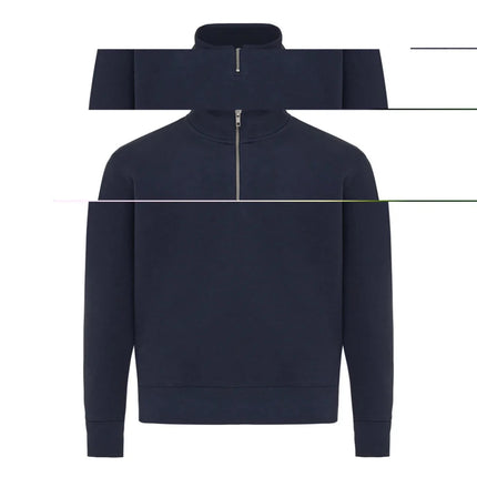 Elgon recycled cotton quarter zip sweater - hospitality