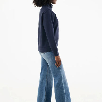 Elgon recycled cotton quarter zip sweater - hospitality