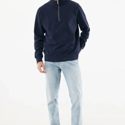 Elgon recycled cotton quarter zip sweater - hospitality