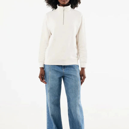 Elgon recycled cotton quarter zip sweater - hospitality