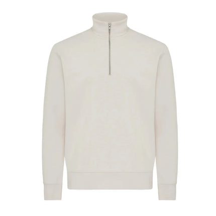 Elgon recycled cotton quarter zip sweater - hospitality