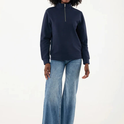 Elgon recycled cotton quarter zip sweater - hospitality