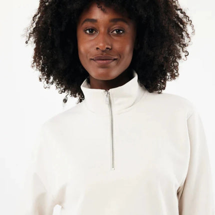 Elgon recycled cotton quarter zip sweater - hospitality
