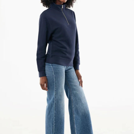 Elgon recycled cotton quarter zip sweater - hospitality
